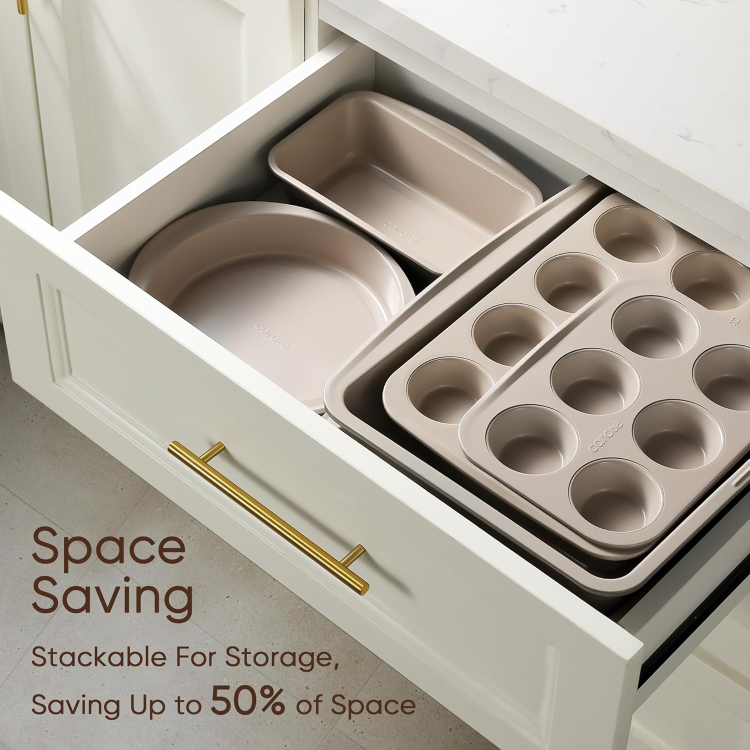Carote Everyday Stackable Bakeware Set Complete