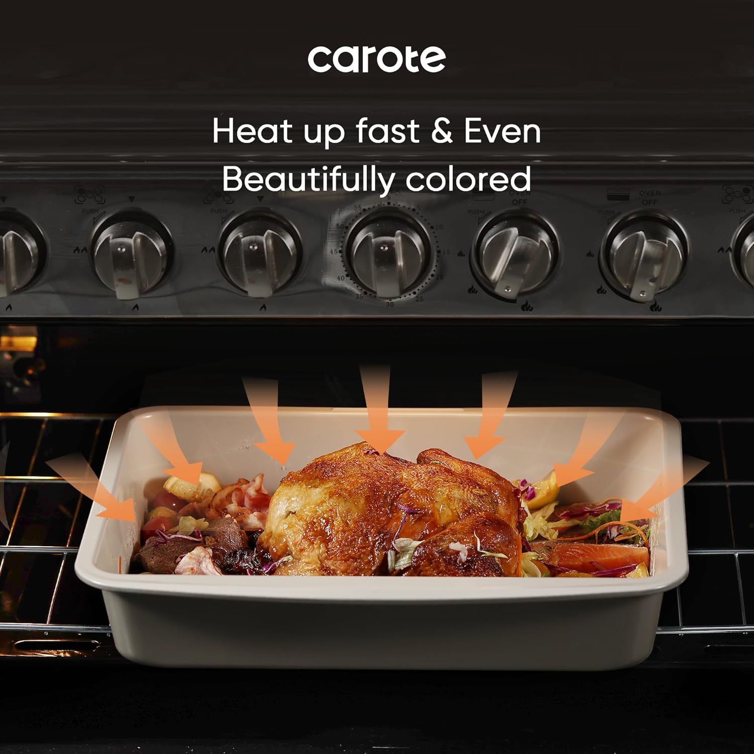 Carote Everyday Stackable Bakeware Set Complete